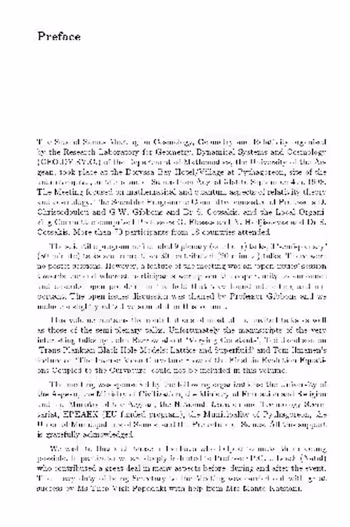 خرید و دانلود نسخه کامل کتاب Proc. 2nd Samos meeting on cosmology, geometry and relativity