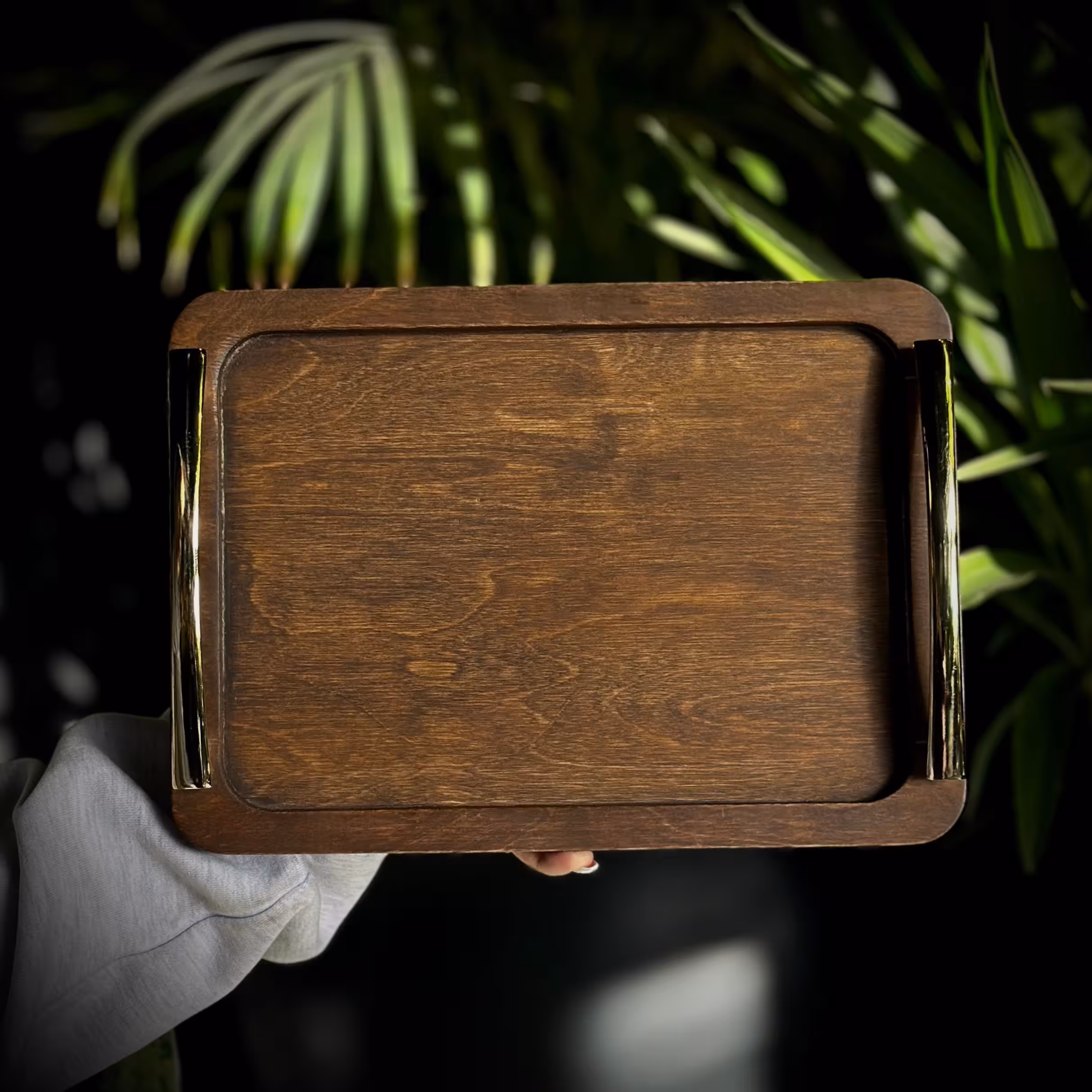 سینی چوبی وکیوم دسته دار