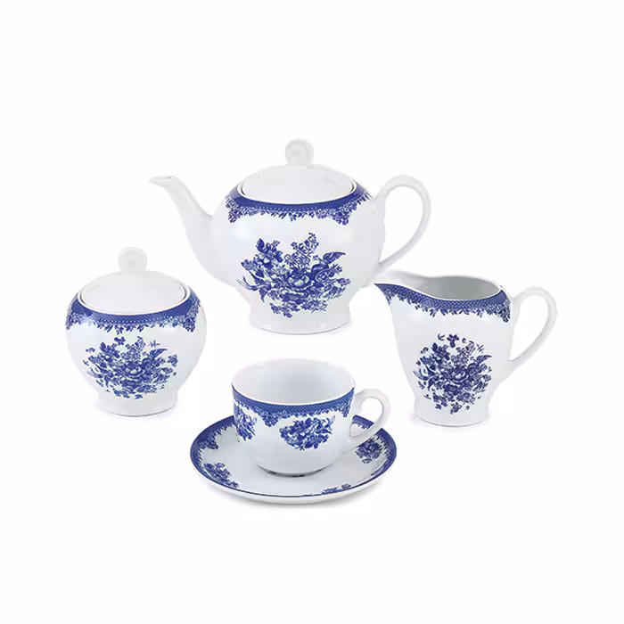 سرویس چینی 17 پارچه چای خوری فلورانس