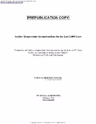 خرید و دانلود نسخه کامل کتاب Surface Temperature Reconstructions for the Last 2 000 Years
