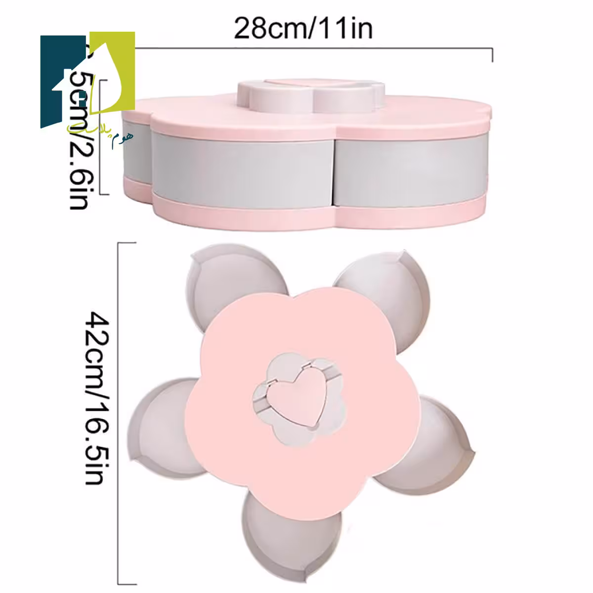 اردو خوری چرخشی طرح گل