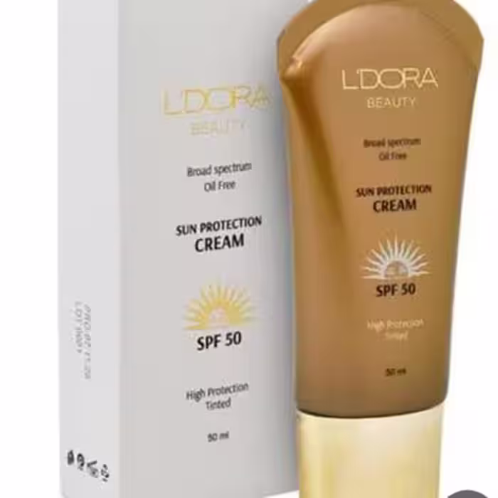 کرم ضد آفتاب رنگی لدورا با SPF50