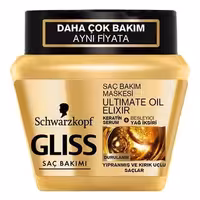 ماسک مو گلیس طلایی ترمیم کننده مدل ULTIMATE OIL ELIXIR