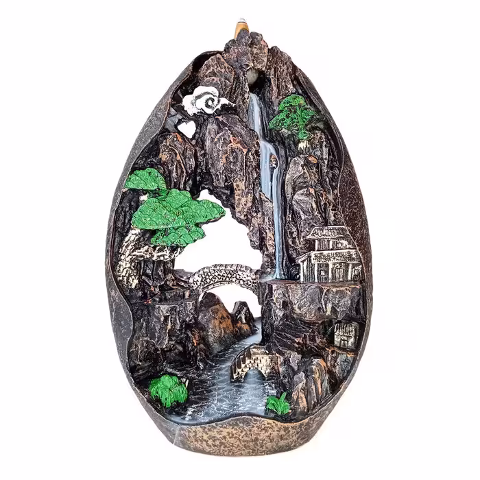 جای عود مدل آبشاری طرح صخره سه بعدی کد 17