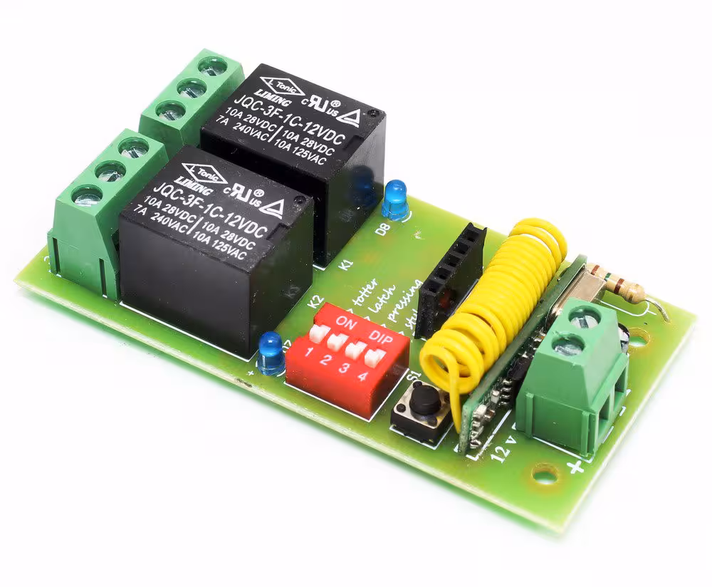 ماژول گیرنده 2 کانال لرن سفید 433