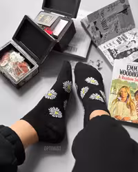 جوراب مچی آپتیمیست طرح بابونه