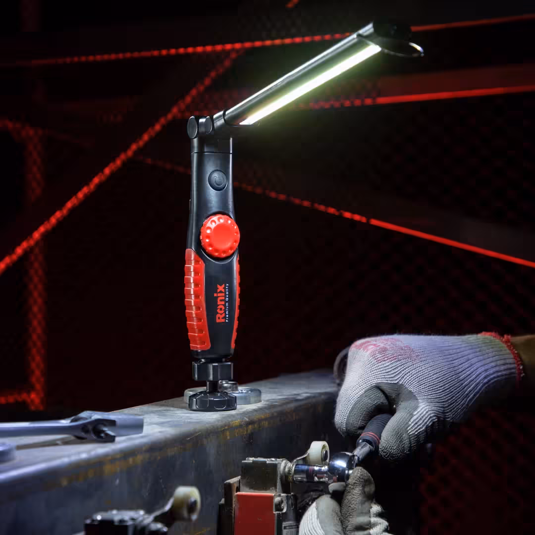 چراغ کار تاشو و قابل چرخش شارژی 3.7 ولت 400 لومن (دارای مگنت) RH-4274