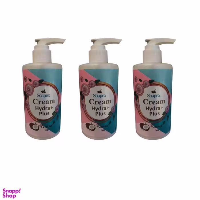 کرم آبرسان سوپکس (Soapex) مدل نارگیل حجم 250 میلی‌لیتر بسته 3 عددی