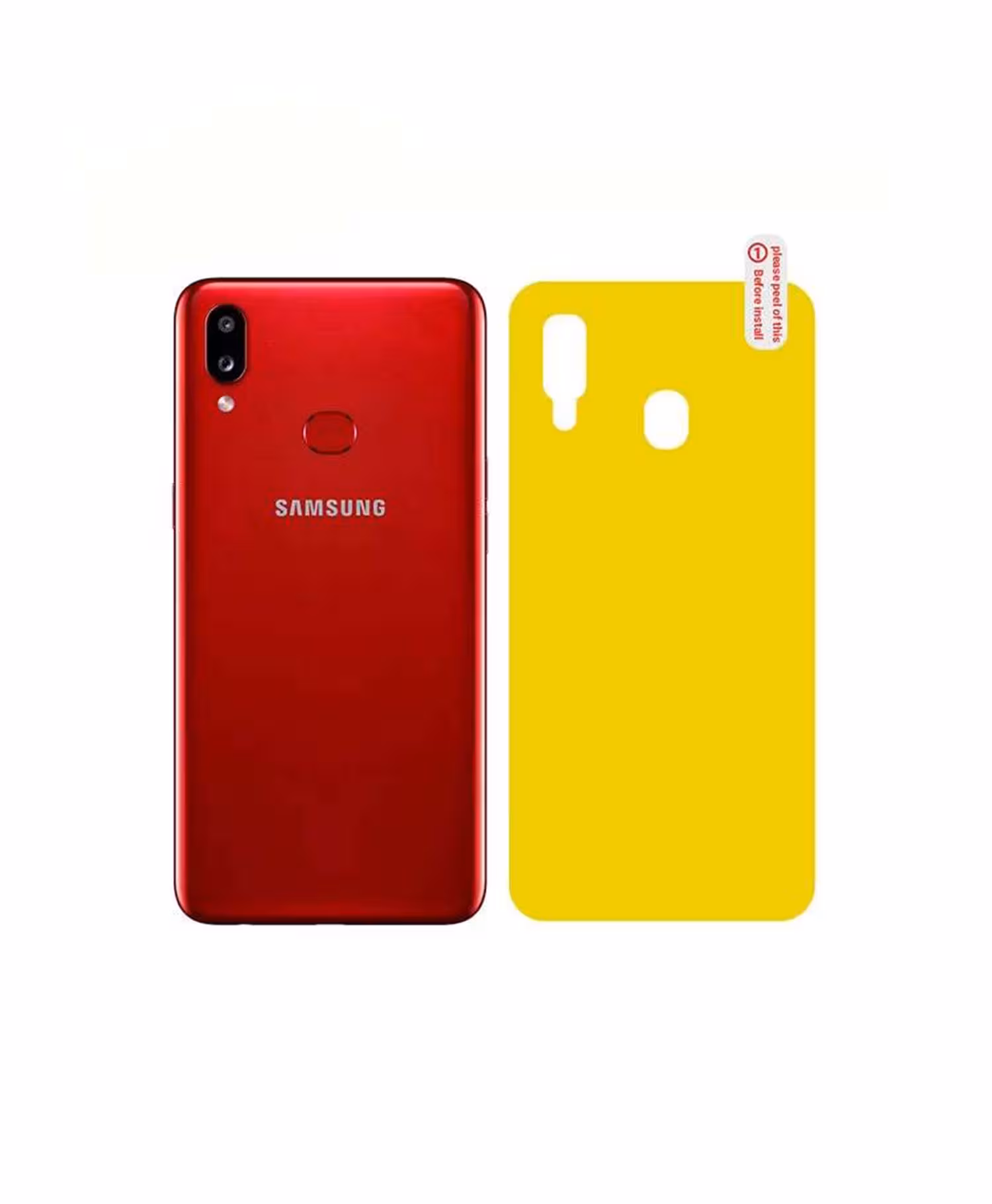 برچسب پشت شفاف موبایل سامسونگ Samsung A10s