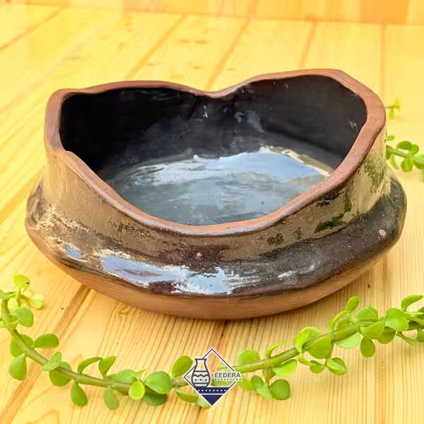 کاسه بزرگ دفرمه سدری طرح نیلوفر