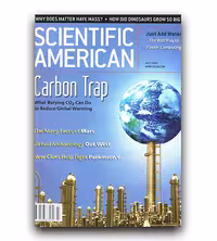 مجله scientific American Carbon Trap انگلیسی، چاپ اصل با کاغذ گلاسه روغنی