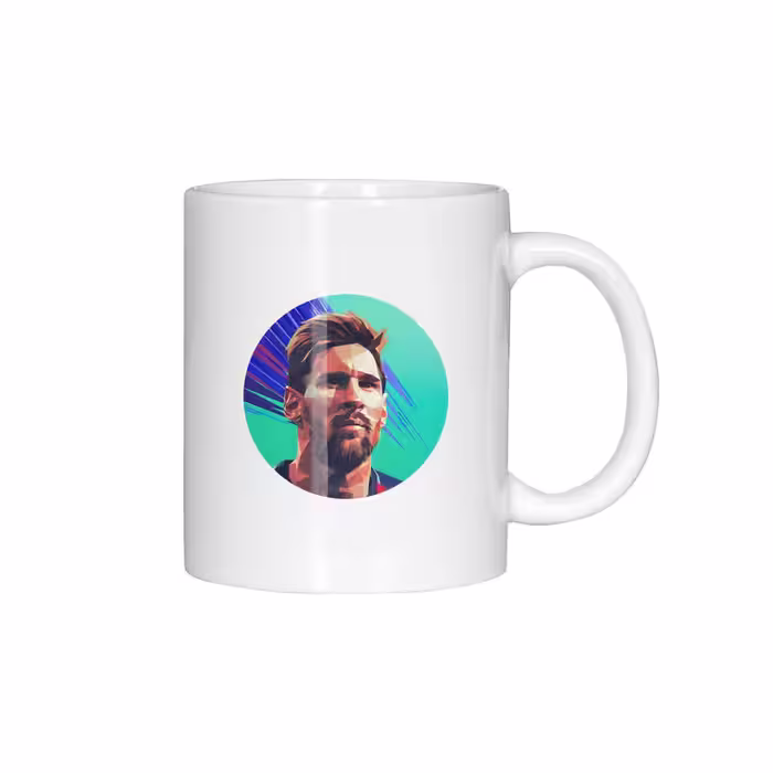 ماگ ژالینو طرح لیونل مسی کد 001