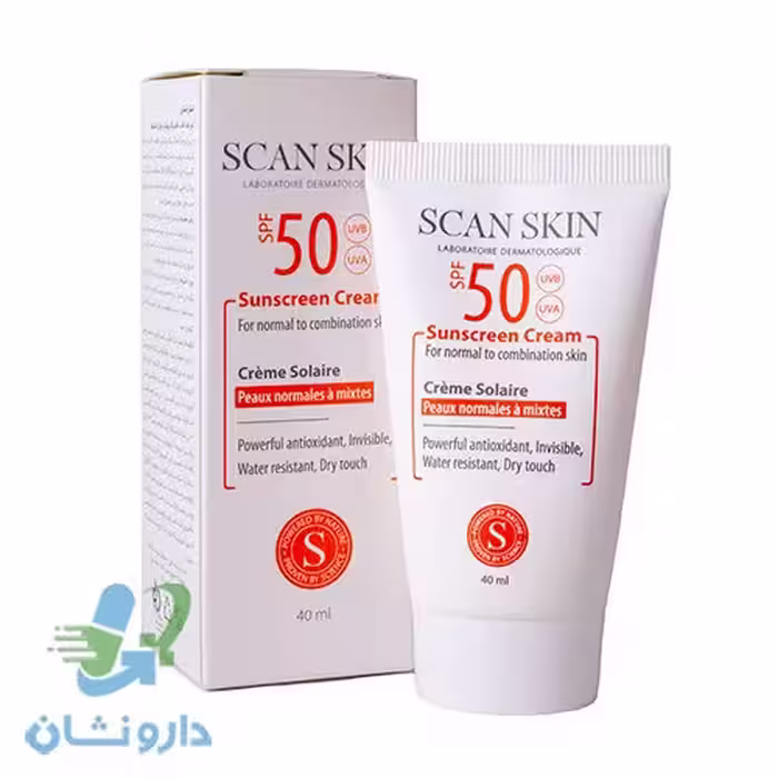 کرم ضد آفتاب رنگی پوست نرمال تا مختلط اسکن اسکین