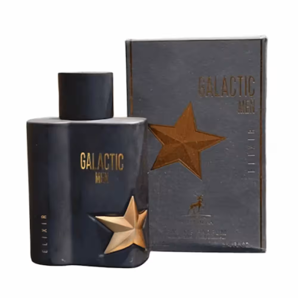 ادکلن مردانه مدل گلاکتیک من الکسیر رایحه تیری موگلر ای من پیور مالت الحمبرا