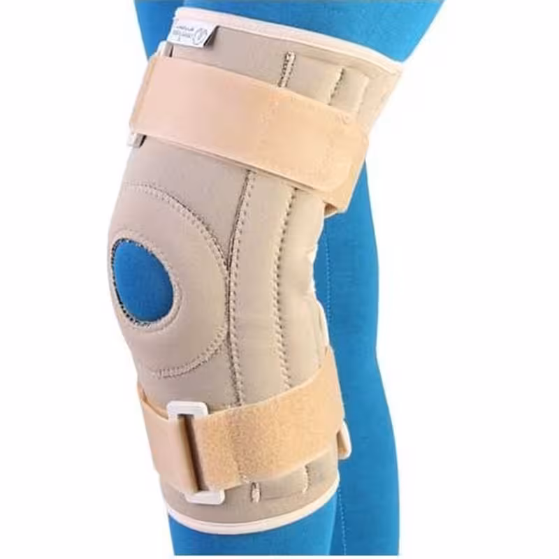 زانوبند مفصل دار قابل تنظیم نئوپرن طب و صنعت