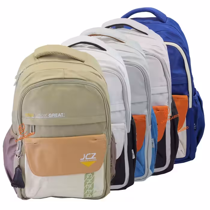 قیمت و خرید کوله پشتی دو رنگ 2 زیپ کد 2588 JINCAIZI HUANG