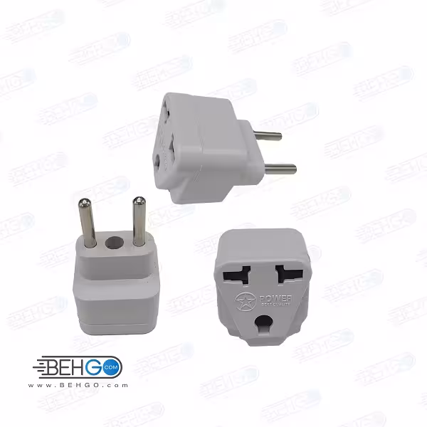 تبدیل 3 به 2 مدل پاور مناسب اداپتور شارژر برای پریز ایران USA US UK AU To EU Europe Iran Travel Charger Power Adapter Converter Wall Plug Home