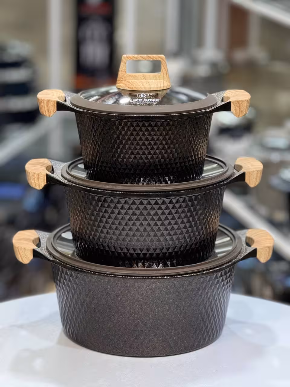 ست قابلمه 20-24-28 گرانیت لایف اسمایل MR