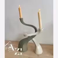 جاشمعی گلدان کرم سبز