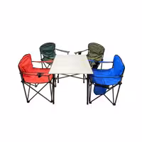 ست میز تاشو 4 نفره پرستیژ با صندلی تاشو 4 نفره مدل PS-4