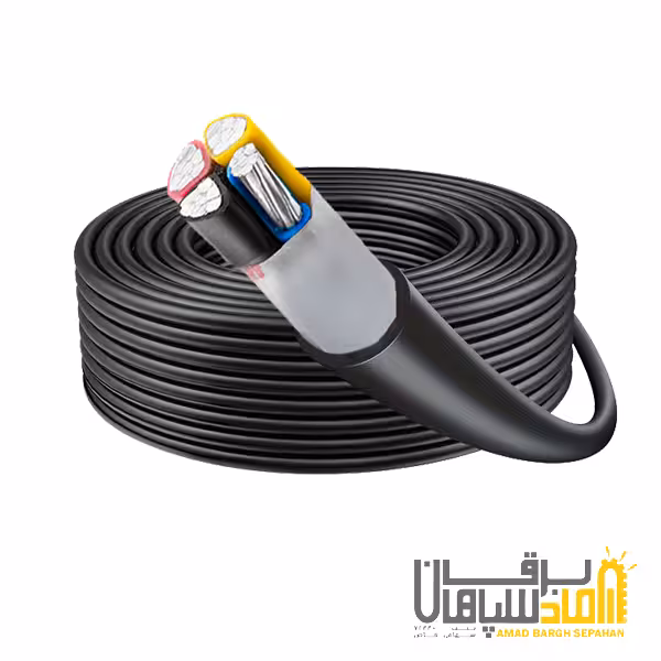 کابل مفتولی آلمینیومی 4 در 50 رسانا کابل مدل NAYY (یک متر)