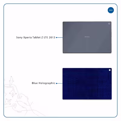 برچسب پوششی ماهوت مدل Blue-Holographic مناسب برای تبلت سونی Xperia Tablet Z LTE 2013