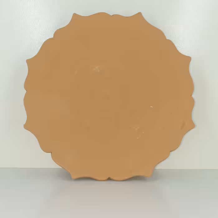 بشقاب سفالی خام مدل لب کمانی کد B20