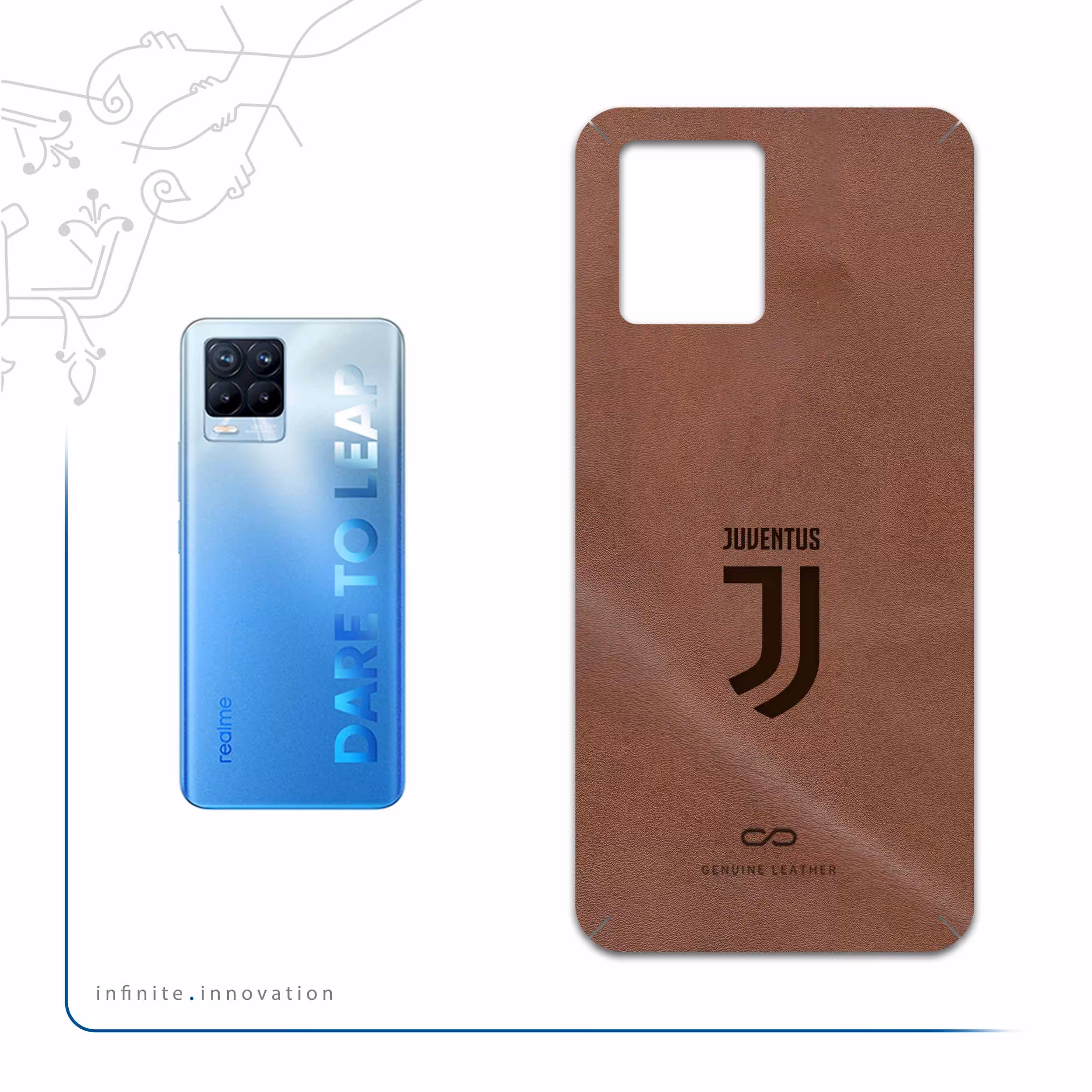 برچسب پوششی ماهوت مدل MNL-JUVE مناسب برای گوشی موبایل ریلمی 8 Pro