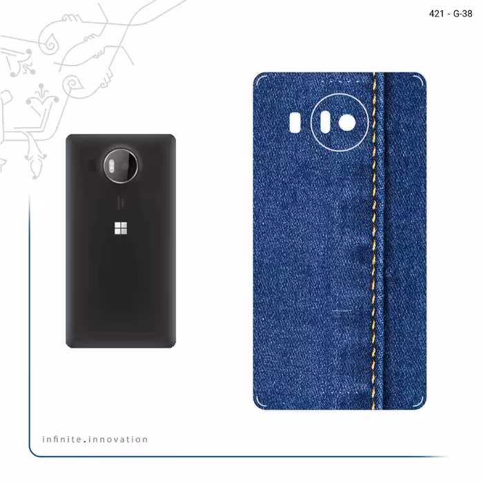 برچسب پوششی ماهوت مدل Fabric Texture 8 مناسب برای گوشی موبایل مایکروسافت Lumia 950 XL