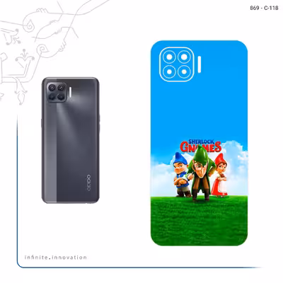 برچسب پوششی ماهوت مدل Sherlock Gnomes مناسب برای گوشی موبایل اپو A93