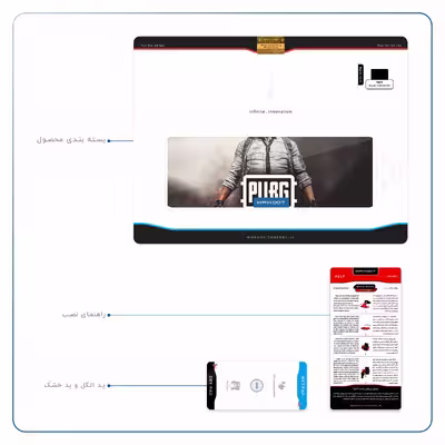 برچسب پوششی ماهوت مدل Pubg-Game مناسب برای تبلت اپل iPad Air 2 2014 A1567