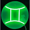 چراغ دیواری مدل نئون NEON-GEMINI