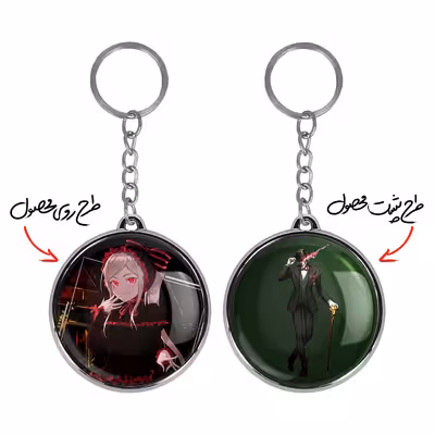 جاکلیدی خندالو مدل شالتر انیمه اورلرد طرح دوطرفه کد 1831818320