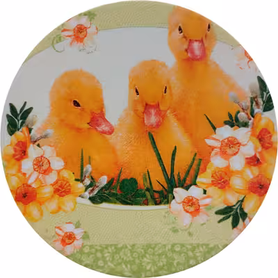 بشقاب دیوارکوب سفالی مدل فانتزی کد 5 مجموعه 2 عددی