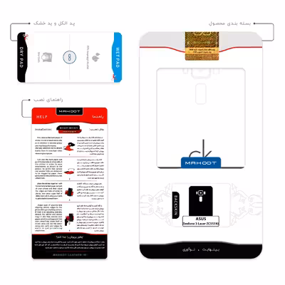 برچسب پوششی ماهوت مدل Calvin Klein مناسب برای گوشی موبایل ایسوس Zenfone 3 Laser ZC551KL
