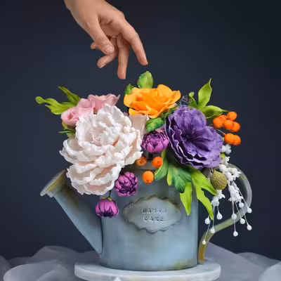 قالب به گز مدل  برگ گل پیونی مجموعه 4 عددی