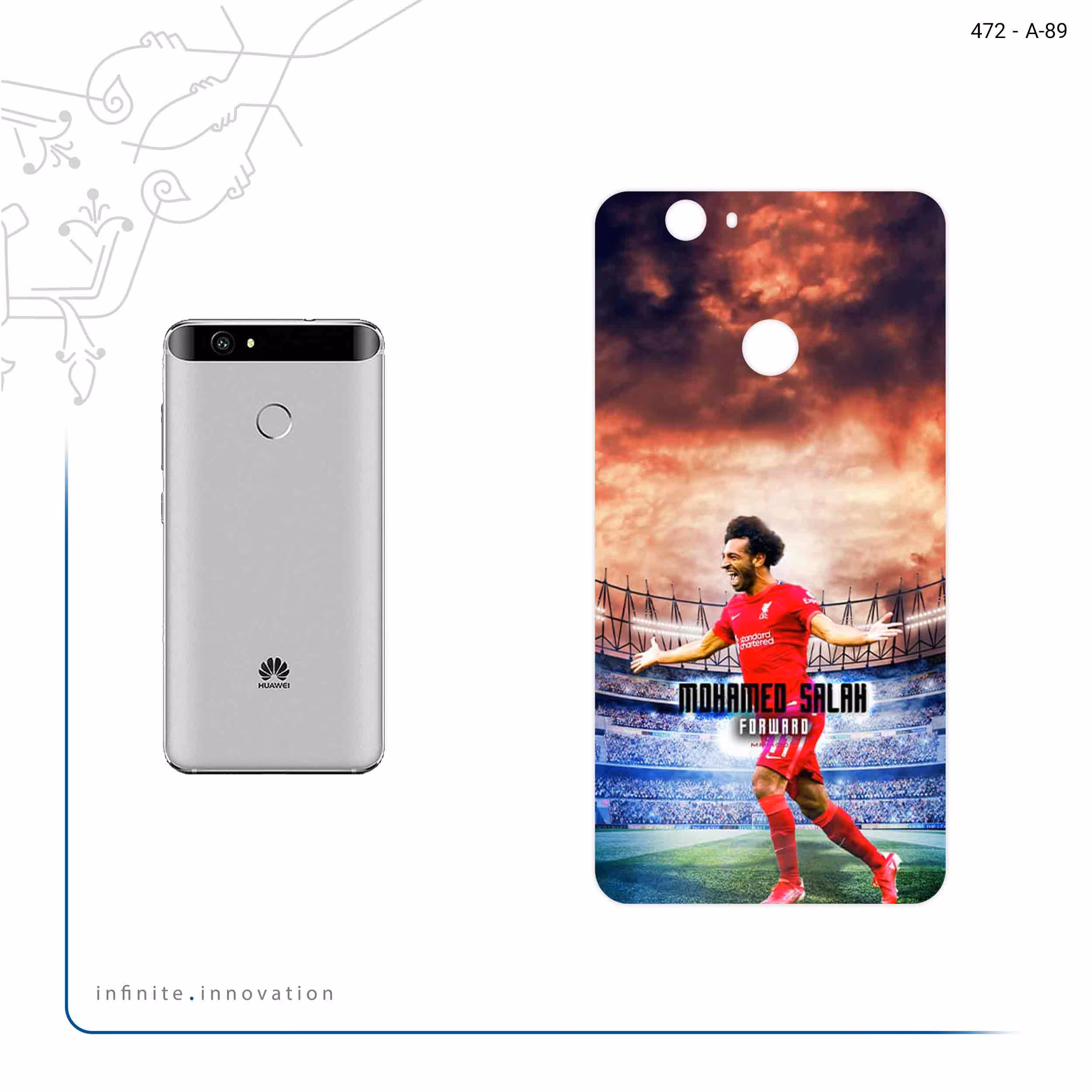 برچسب پوششی ماهوت مدل Mohammad Salah مناسب برای گوشی موبایل هوآوی Nova
