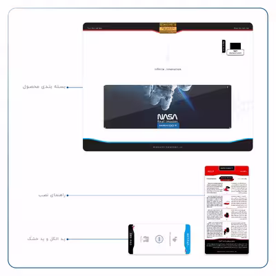برچسب پوششی ماهوت مدل NASA-Astronaut مناسب برای تبلت اپل iPad Air 2013 A1475
