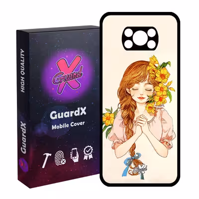کاور گارد ایکس طرح دختر مدل Glass10317 مناسب برای گوشی موبایل شیائومی Poco X3 Pro