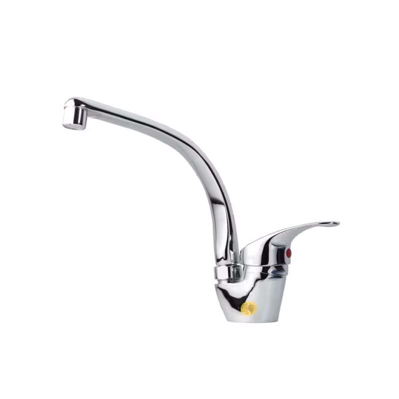 شیر ظرفشویی ثابت با علم ریختگی شیبه مدل خزر