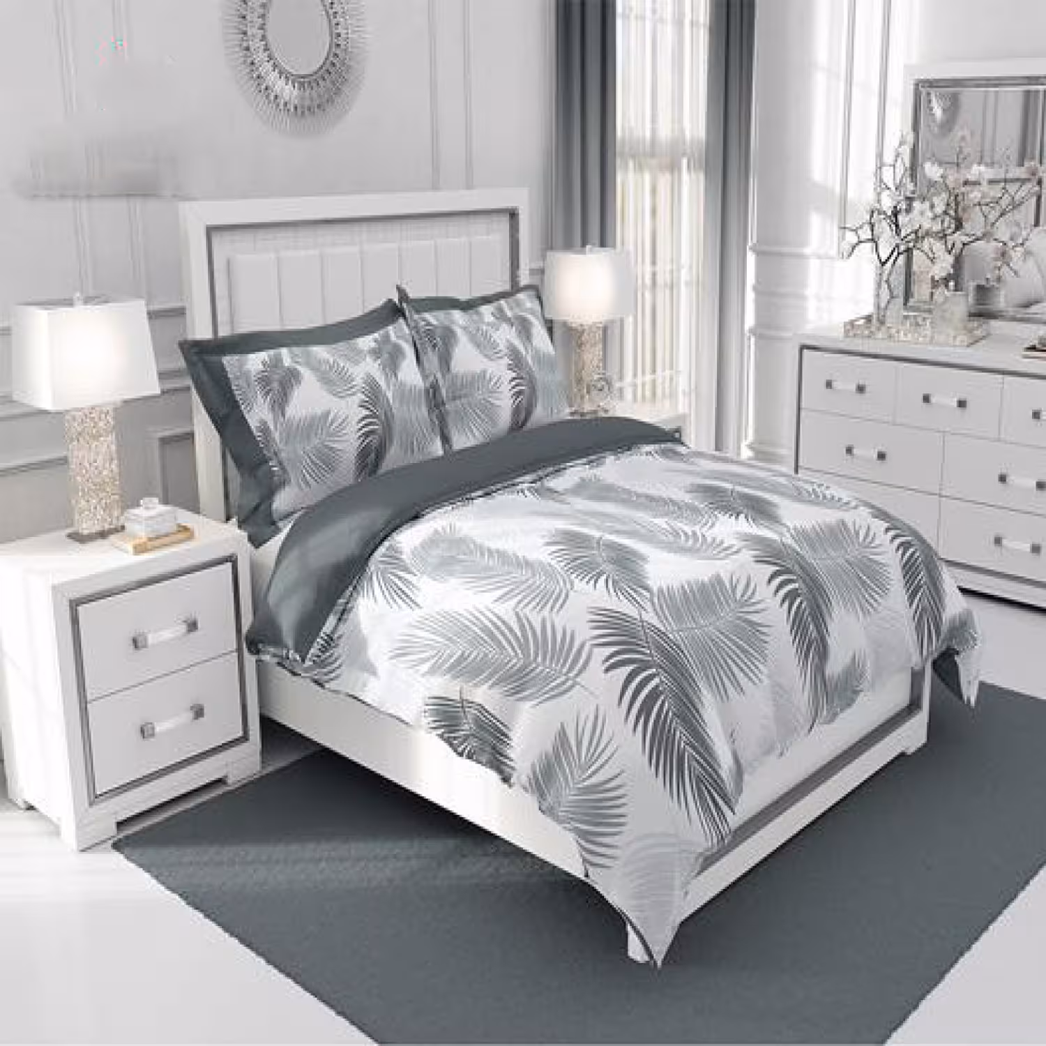 سرویس روتختی طرح‌دار چیداری مدل 3061