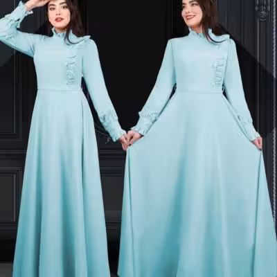 پیراهن مهمانی زنانه اسکاچی مدل آساره