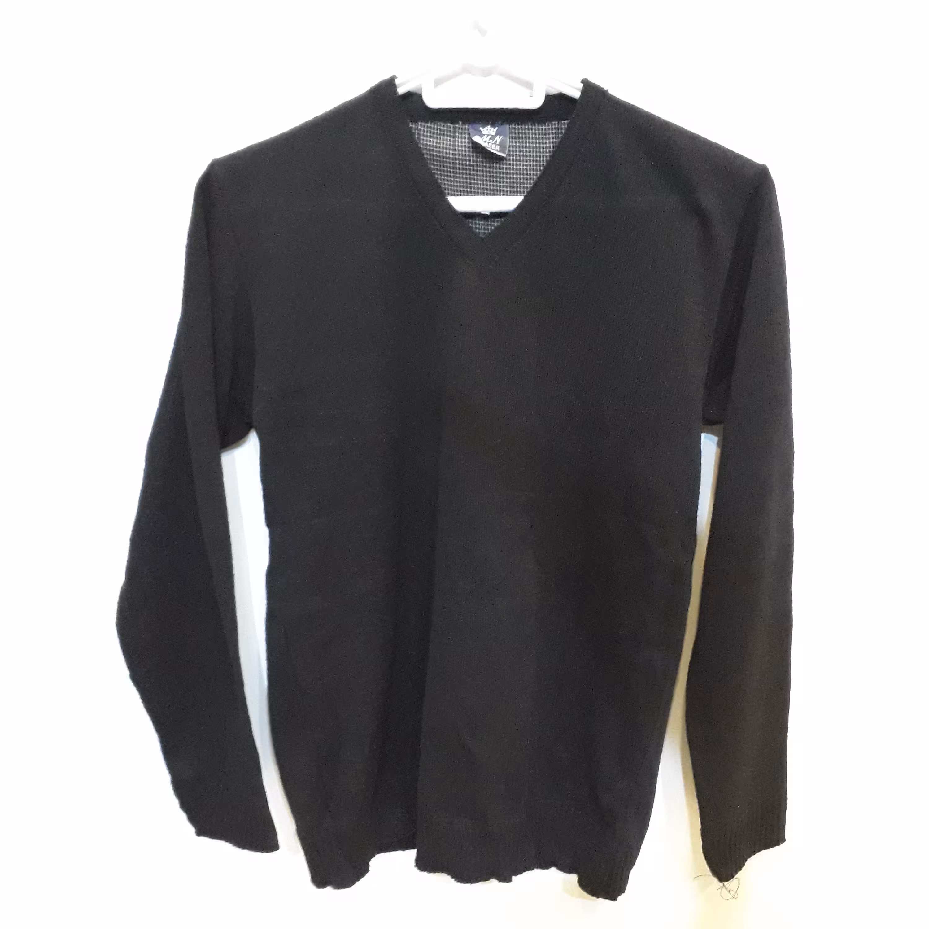 بافت یقه هفت ساده مشکی