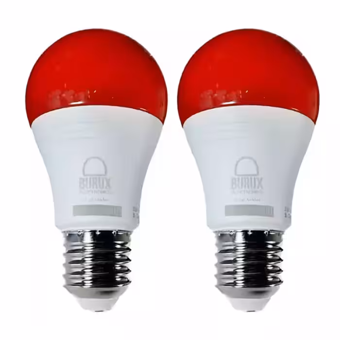 لامپ ال ای دی 9 وات بروکس مدل BRX رنگی پایه E27 بسته 2 عددی ابی
