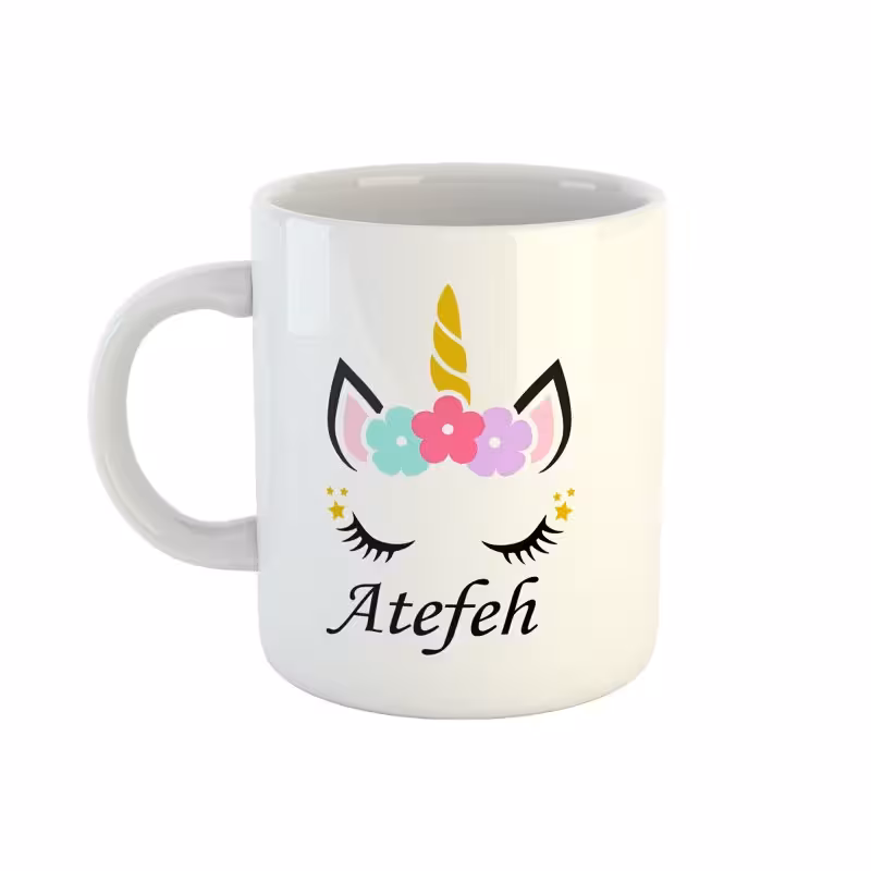 خرید ماگ-لیوان  اسم عاطفه  unicorn کد 12
