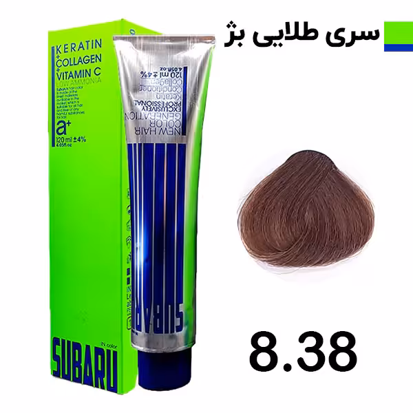 رنگ مو بلوند طلایی بژ روشن سوبارو شماره 838