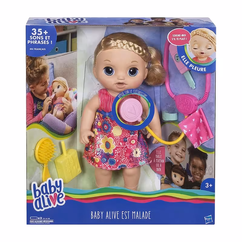 عروسک بیبی الایو مدل Baby Alive Est Malade