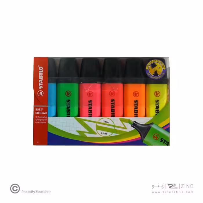 علامت زن جور6رنگ باس اورجینال(فلورسنت)استابیلو کد70/6