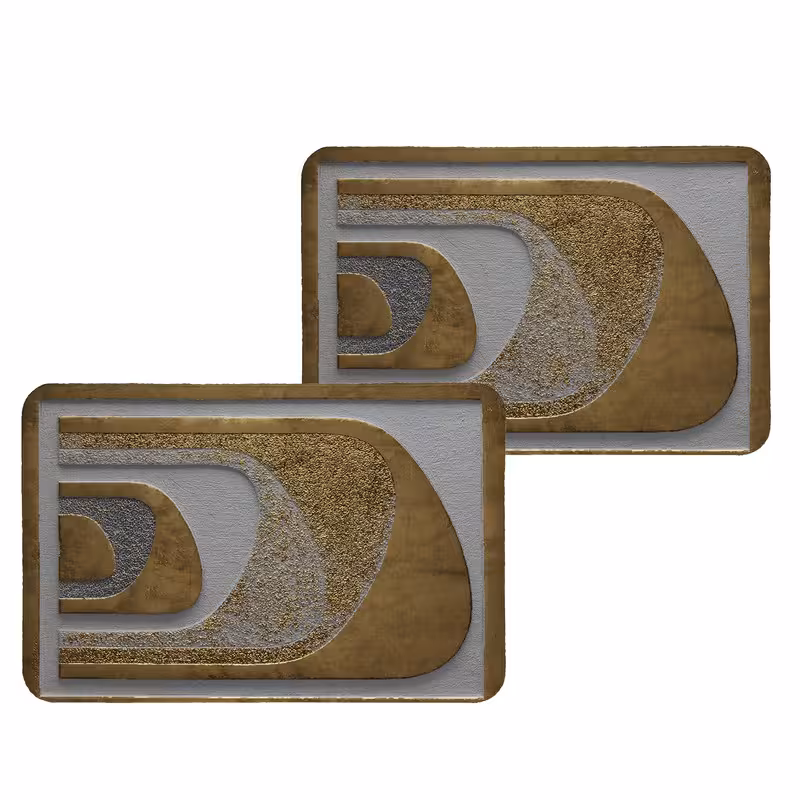 زیربشقابی طرح کلاسیک کد 8841 بسته 2 عددی | کالا مکس