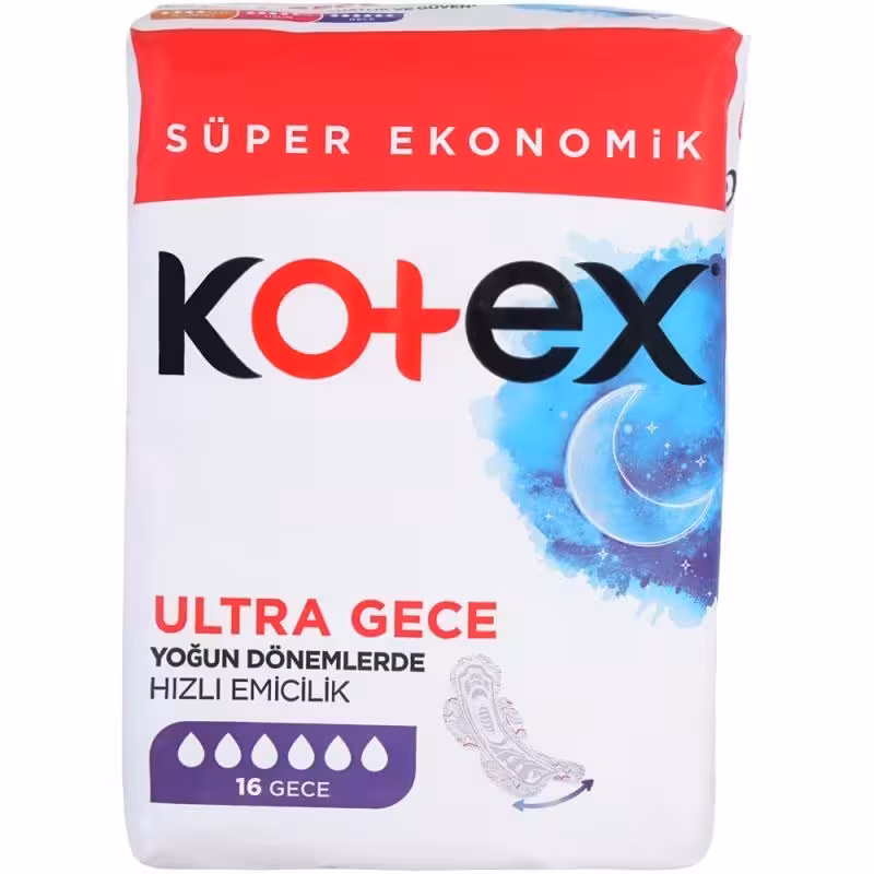 نوار بهداشتی کوتکس kotex بلند مدل Ultra بسته 16 عددی 